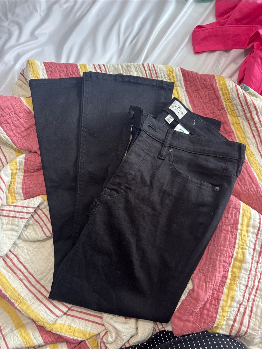 J. Crew Black Bootcut Jeans